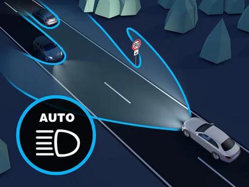 Hệ thống đèn pha thích ứng Adaptive Highbeam Assist